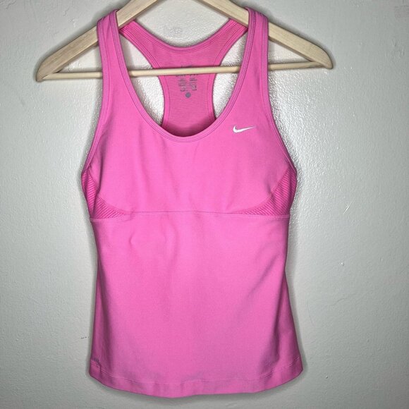 Nike - Dri-Fit Dedication Workout Tank Top Scoop Neck Racerback | Medium | Pink - Picture 1 of 8